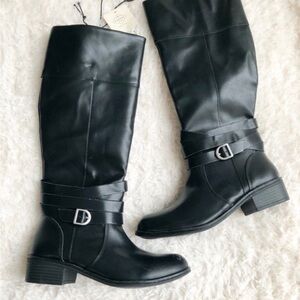 St. John's Bay Black Over the Knee Boots